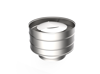 Оголовок с дефлектором, ф 180х260, Оц/Оц, 0,5мм/0,5мм, (К), h=280мм