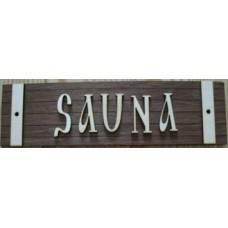 Табличка для бани с надписью Sauna с/п